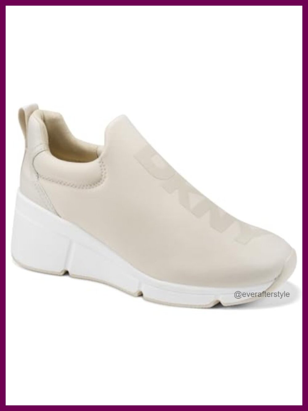 Womens Slip On Wedge Sneaker Round Toe Casual Comfort Shoe